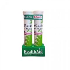 Health Aid Vitamin C 1000mg Plus Echinacea 20eff.tabs - Βιταμίνη C και Εχινάκια