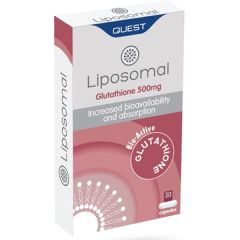 Quest Liposomal Glutathione 500mg 30.caps - παρέχει στον οργανισμό λιποσωμική γλουταθειόνη