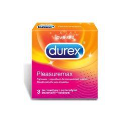 Durex Pleasuremax condoms 3τμχ - Προφυλακτικά σχεδιασμένα να μεγιστοποιούν τη διέγερση