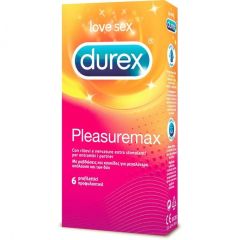Durex Pleasuremax condoms 6τμχ - Προφυλακτικά σχεδιασμένα να μεγιστοποιούν τη διέγερση