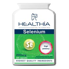 Healthia Selenium 200μg 120.caps - Συμπλήρωμα διατροφής με σελήνιο με αντιοξειδωτική δράση