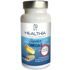 Healthia Superior omega 3 1380mg 60.caps - Συμπλήρωμα διατροφής από ιχθυέλαιο πλούσιο σε ω3 λιπαρά οξέα