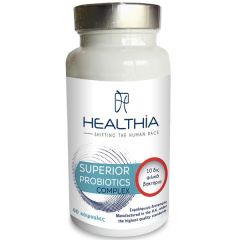 Healthia Superior Probiotics Complex 60.caps - Προ και πρεβιοτικά μαζί για την υποστήριξη του εντερικού μικροβιώματος
