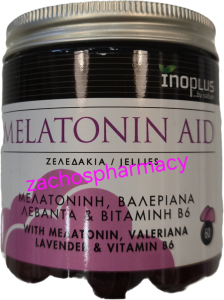 Inoplus Melatonin Aid 60.jellies - Συμπλήρωμα μελατονίνης σε ζελεδάκια για καλύτερη απορρόφηση