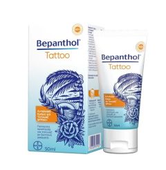 Bayer Bepanthol Tattoo SPF50+ cream 50ml - Αντηλιακή Κρέμα με SPF 50+ προσφέρει πoλλαπλή προστασία για τα tattoos