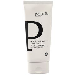 Medisei Panthenol Extra Men Activated Charcoal Face Cleanser gel (mattifying effect) 150ml - Facial Cleansing Gel with Activated Charcoal