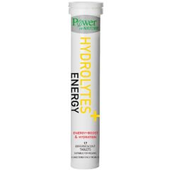 Power Health Hydrolytes Energy 17.eff.tbs - Συνδυασμός ηλεκτρολυτών με αμινοξέα, καφεΐνη και βιταμίνες Β