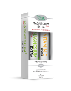 Power Health Magnesium Extra 375mg with Vit C as a gift 20+20 eff.tabs - Μαγνήσιο με ΔΩΡΟ Βιταμίνη C 500mg