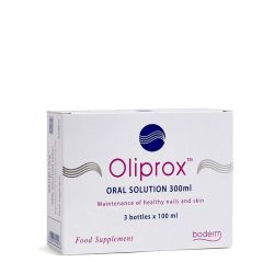 Boderm Oliprox Oral solution 3x100ml - συμπλήρωμα διατροφής για τη διατήρηση υγιών νυχιών και δέρματος