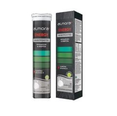 Elpen Almora Energy Electrolytes Hydration & energy 25.eff.tbs - συνδυασμός Ηλεκτρολυτών (Na, Cl, K), Βιταμινών του συμπλέγματος B (Β6, Β9, Β12), καφεΐνης και Βιταμίνης C