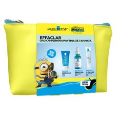 La Roche Posay Effaclar Promo minions Ltd.Edn 1.pack (50/15/15ml) - Τζελ Καθαρισμού, Effaclar Serum Ορός, Effaclar Duo+M Διορθωτική κρέμα κατά των ατελειών, & Δώρο Νεσεσέρ Minions