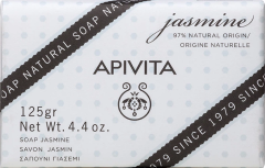 Apivita Natural soap with Jasmine 125gr - Ένα μοντέρνο, απαλό και διαφανές σαπούνι