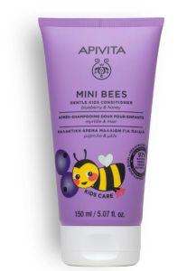 Apivita Mini Bees Gentle Kids Conditioner with Blueberry & honey 150ml - Μαλακτική Κρέμα Μαλλιών Για Παιδιά