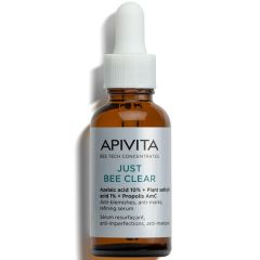 Apivita Just Bee Clear face serum 30ml - Ορός Λείανσης για Ατέλειες & Σημάδια Ακμής