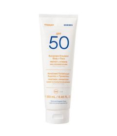 Korres Yoghurt Sunscreen Emulsion Face & Body Spf50 for Sensitive Skin 250ml - Γιαούρτι SPF50 Αντηλιακό Γαλάκτωμα Σώματος & Προσώπου
