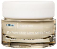 Korres White Pine Ultra Replenishing Deep Wrinkle face cream for very dry skin 40ml - Volumizing Day Cream for Very Dry - Dehydrated Mature Skin