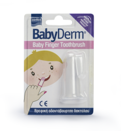 Intermed Babyderm Baby finger toothbrush 1.piece - Βρεφική οδοντόβουρτσα δακτύλου