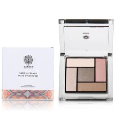 Garden Satin and Creamy Nude Eyeshadow Palette No1 6gr - Soft, silky shadows in natural shades