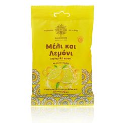 Garden Cough Drops Honey and Lemon 60g - Καραμέλες Λαιμού Μέλι και Λεμόνι 60g