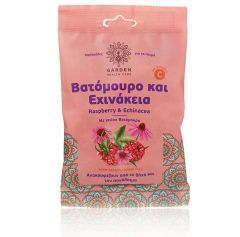 Garden Cough Drops Raspberry & Echinacea 60g - Καραμέλες Λαιμού Βατόμουρο και Εχινάκεια 60g