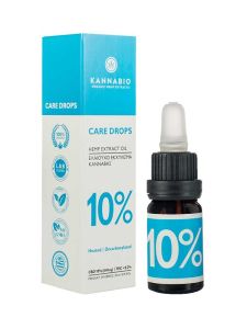 Kannabio Care Drops CBD 10% (1000mg) 10ml - εκχύλισμα πλήρους φάσματος βιολογικής κάνναβης