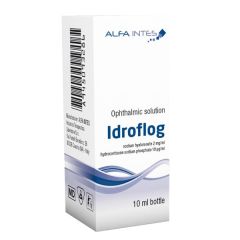 Alfa Intes Idroflog eye drops 10ml - Οφθαλμικές Σταγόνες για Ξηροφθαλμία