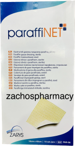 Zarys paraffiNET Paraffin gauzes 10cm x 40cm 10.pcs - Paraffin-impregnated gauze pad, sterile (10 gauzes)
