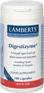 Lamberts Digestizyme 100caps - Υψηλής Ισχύος Σύμπλεγμα Πεπτικών Ενζύμων Φυτικής Προελεύσεως