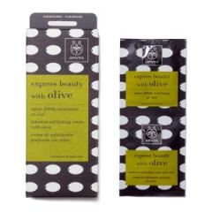 Apivita Express beauty Face Scrub with Olive 2x8ml - Scrub Προσώπου με ελιά για Βαθιά Απολέπιση