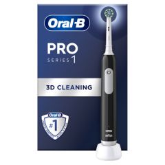 Oral-B Pro Series 1 Electric Toothbrush Black & Travel Case 1.piece - Ηλεκτρική Οδοντόβουρτσα Mαύρη & Θήκη Ταξιδίου, 1τεμ
