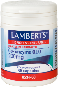 Lambert's Co-Enzyme Q10 200mg 60caps - Συνένζυμο Q10 για άμεση ενέργεια