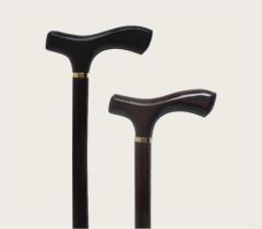 Anatomic Line Wooden Walking stick with Τ-shaped handle (5602)