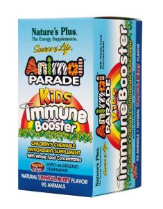 Nature's Plus Animal Parade Kids Immune Booster 90chw.tabs - για ένα ισχυρό, αποτελεσματικό παιδικό ανοσοποιητικό σύστημα