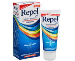 Unipharma Repel gel (Hyaluronate + IR3535) 75ml - Άοσμη προστασία από τα κουνούπια & έντομα, ιδανικη για μικρούς & μεγάλους