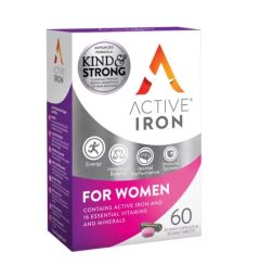 Bionat Active Iron Women 30caps/30tbs - Nutritional Supplement with Active Iron for Women