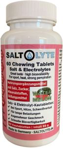 Saltolyte Fastchews Electrolyte chewable tablets (Water Melon) 60chw.tbs - μασώμενα δισκία ηλεκτρολυτών (Καρπούζι γεύση)