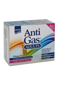 Intermed AntiGas (Anti Gas) 20 sachets - ανακουφίζει άμεσα από το αίσθημα φουσκώματος, τον πόνο και τη δυσφορία