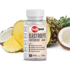SaltStick Electrolyte Fastchews Coconut Pineapple 60.chw.tbs - Electrolytes in chewable tablet (Pineapple/Coconut flavor)