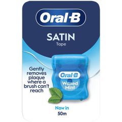 Oral-B Satin Floss Mint 50.meters length 1piece - Οδοντικό νήμα με μοναδική σατέν υφή