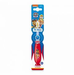 Mr.White Paw patrol flashing toothbrush 1.piece - Children's Toothbrush (soft)