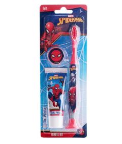 Mr.White Spider Man Travel Kit toothbrush & toothpaste 1.pack - Children's Toothbrush & Toothpaste, 25ml
