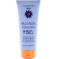 M&D Pharmacy Camomilla BLU Sun Face Cream 100ml - Sunscreen face & décolleté cream SPF50+ with high protection