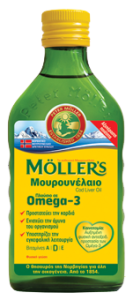 MÖLLER’S Μουρουνέλαιο Cod Liver oil natural 250ml - Συνδυασμός φυσικών ω-3 λιπαρών οξέων με βιταμίνες D3, A και Ε