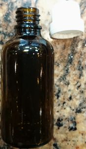 Dark brown glass bottle with cap 50ml 