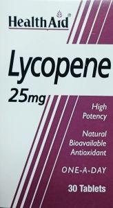 Health Aid Lycopene 25mg Natural antioxidant 30tabs - Λυκοπένιο 25mg  Αντιοξειδωτικό βιοφλαβονοειδές