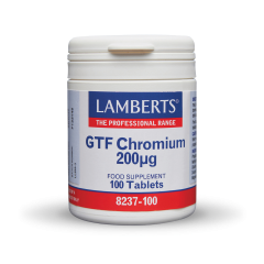 Lamberts GTF Chromium 200μg 100.tbs - Σύμπλεγμα Χρωμίου ,Βιταμινών και Μετάλλων
