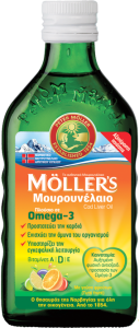 Moller's Cod Liver Oil Tutti Frutti 250ml - Συνδυασμός Ω-3 Λιπαρών Οξέων Με Βιταμίνες D3, A Και Ε