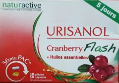 Naturactive Urisanol Cranberry Flash 10+10caps - Εκχυλισμα Κραμπερυ Για Τις Ουρολοιμώξεις (επιθετική αγωγή 5ημερών)