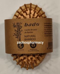 bads Natural Bamboo hair Oval comb 1.piece - Oval Natural Bamboo Hair Comb