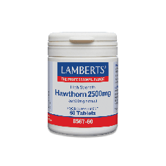 Lamberts Hawthorn 2500mg 60.tbs - Hawthorn Supplement 500mg titrated extract